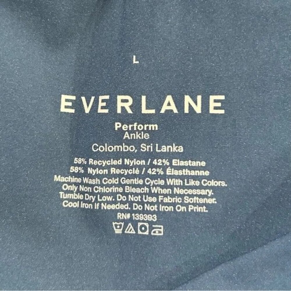 Everlane The Perform Legging in Deep Aegean Blue Large Ankle - Picture 5 of 5
